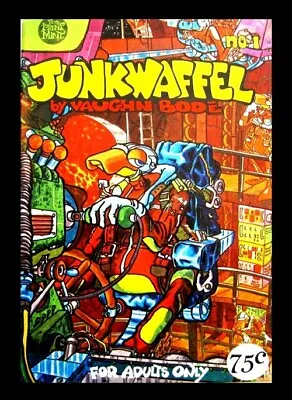 JUNKWAFFEL #1 1971 2nd PRINTING VAUGHN BODÉ UNDERGROUND COMIC VG • £13.65