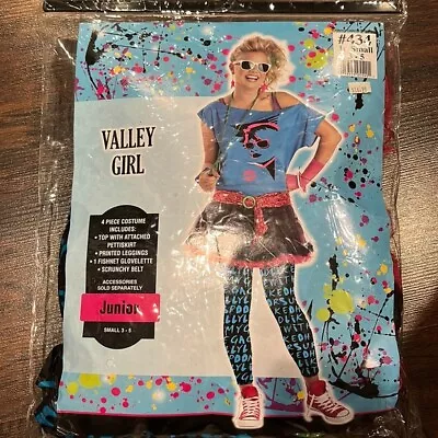  Juniors Valley Girl 80s Costume Size Junior Small 3-5 NEW • $30