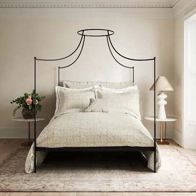 V&A Kerala Duvet Cover Double Soft Ivory & Slate • £58.50