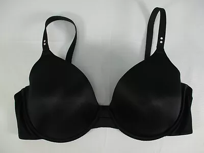 Maidenform Bra Large Black Sweet Nothings Underwire Padded Lined T-Shirt 08137 • $12.78