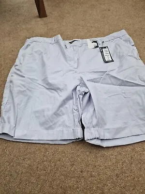 Lovely M&S Lilac Chino Shorts UK 20 BNWT • £8