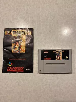 MechWarrior 3050 + Manual Super Nintendo SNES Cart Working Free Post PAL • $59.99