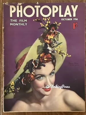 Photoplay Film Magazine Oct 1950 SUSAN SHAW Cover Brando Jane Russell Film Stars • £8.99