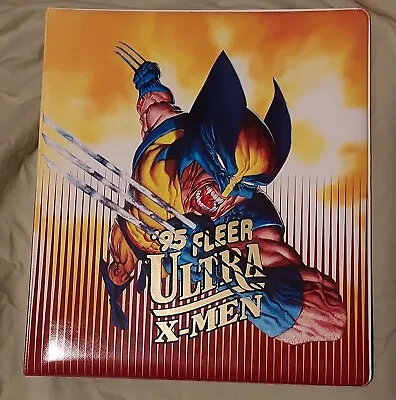 1995 Fleer Ultra X-Men Binder Lot W/94 Fleer Utra Base Set+ Prints Promo Sheets • $259.99