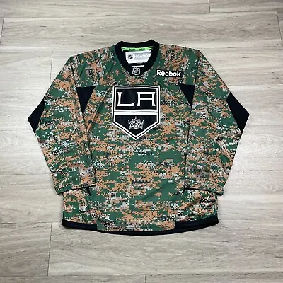 LA Kings Jersey Mens Small Green Reebok Digital Camo NHL Hockey • $129.99