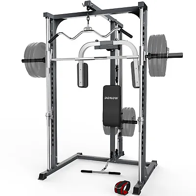 Smith Machine Power Cage Power Rack Squat Rack Home Gym System No Weights Bench • $469.99