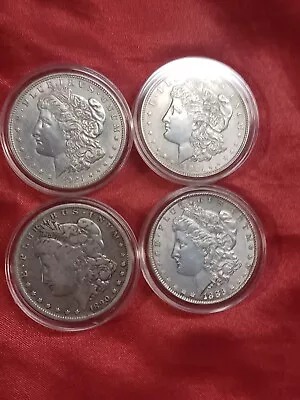 4 Beautiful Morgan  Silver Dollar  Coins Dollars • $118.50