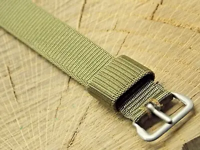 Vintage Watch Band 16mm Nylon W Buckle NOS Unused Vietnam Military Issue 1-Piece • $39