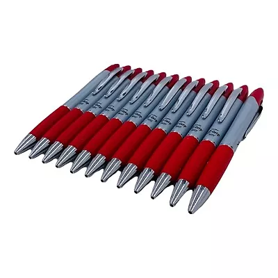 12 Pens Zebra Red Pens Z-Grip Max Retractable Ballpoint Pen Medium Point 22430 • $8.09