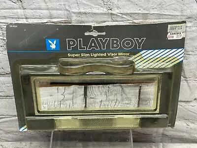 Vintage New Playboy Super Slim Lighted Visor Mirror Vanity With Clips Allison • $45