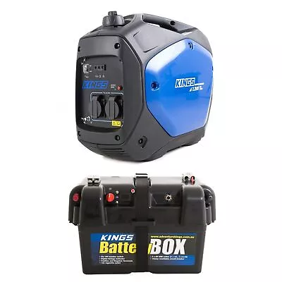 Adventure Kings 2.0kVA Inverter Generator  2200W Peak Power Rating + Battery Box • $588.95