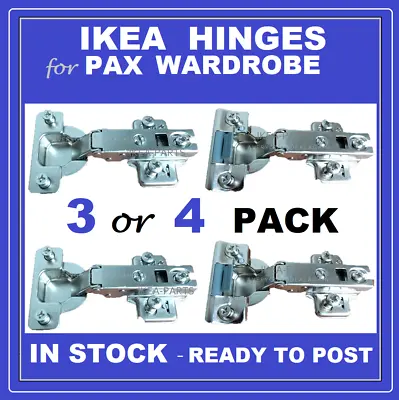 £15.95 • Buy Ikea Pax Komplement Soft Close Hinge Pack Wardrobe New 302.145.04 / 002.145.05