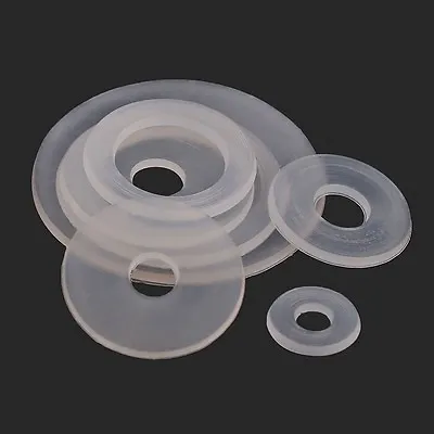 Clear Nylon Flat Washers To Fit Metric Bolts & Screws M3 M4 M5 M6 M8 M10 ~ M20 • £4.33