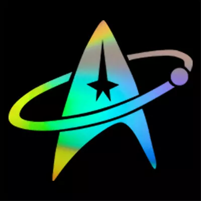 £3.71 • Buy 2X STAR TREK Logo Sticker Car Window Door Laptop Home Skate Surf Vinyl Decal