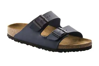 Birkenstock Unisex Arizona Birko-Flor Sandals (Navy) Women's Sandals & Clogs • $112