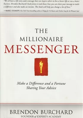 The Millionaire Messenger By Burchard Brendon - Book - Paperback • $20.55