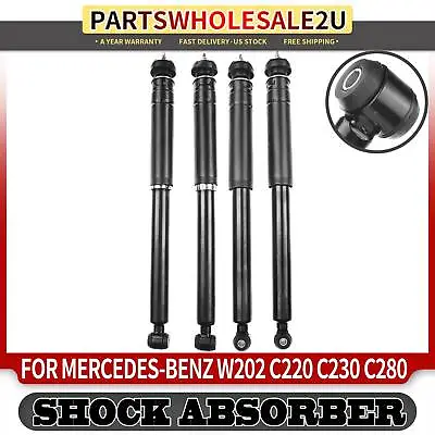 4Pcs Front & Rear Shock Absorbers For Mercedes-Benz W202 C220 C230 C280 Sedan • $98.99