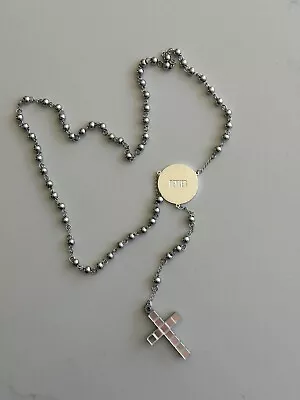 MADONNA Official Celebration Tour Rosary Beads DENVER Silver Rare - In Hand • $450