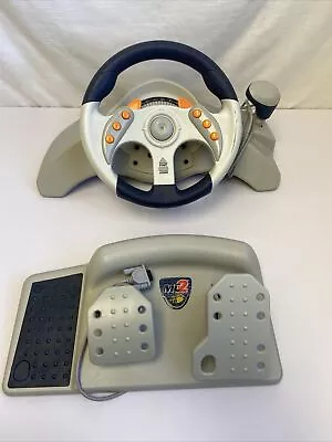 Vintage SEGA Dreamcast MadCatz MC2 Steering Wheel & Pedals UNTESTED • $67.50