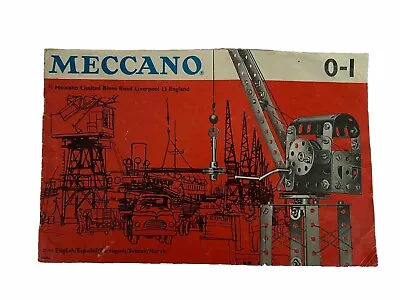 Meccano . 1964 . 0-1. Instruction Booklet For Outfit Number 01/64. Paperback. • £3