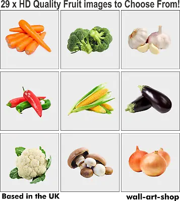VEGETABLE TILE STICKERS FULL COLOUR - Waterproof For Glass/ceramics/walls/metal • £5.40
