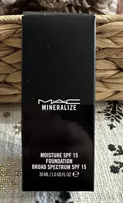 NIB MAC MINERALIZE MOISTURE SPF 15 FOUNDATION NW25 1.0 Oz New Authentic • $24.95