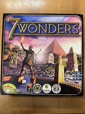 7 Wonders Board Game Award Winning Family Game Night 2-7 Players Complete GUC • $17.64