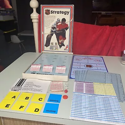 NHL Strategy Board Game Tudor Games Branded Vintage RARE 1976 Complete • $200