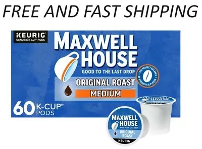 Maxwell House Original Roast Medium Roast K-Cup® Coffee Pods 60 Ct. Box • $21.50