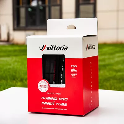 Vittoria Rubino Pro G2.0 Road Clincher Tire Kit 2 Tires And 2 Inner Tubes • $89