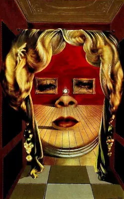 63236 The Face Of Mae West SALVADOR DALI Wall Decor Print Poster • £14.41