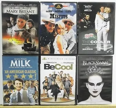 6 POPULAR DVDs Marilyn Monroe Clark Gable Sean Penn More Lot #H297 FREE US S/H • $18