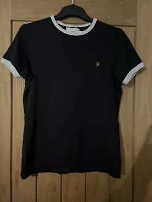 Farah Black Men’s T-shirt Size XS - VGC • £3