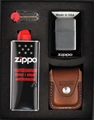 Zippo Gift Set Braun / Loop • £53.90