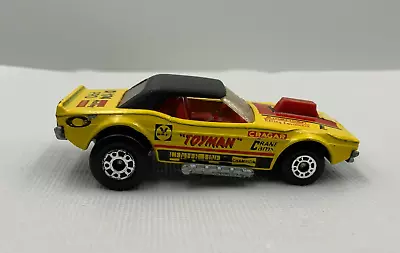 Vintage Matchbox Superfast Dodge Challenger Toynan Black Top Yellow Die Cast • $13.99