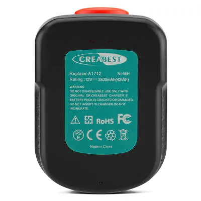 £41.91 • Buy Battery/Charger For Black&Decker (18V)HPB18 HPB18-OPE A18 A1718 (12V) A1712 A12