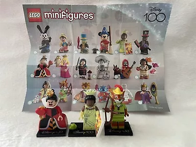 2023 LEGO Tiana Queen Hearts Robin Hood 100 Years Disney CMF MINIFIGURE 71038 • $33.95