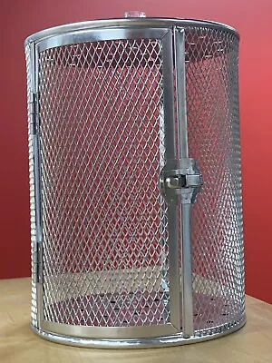 Grill Rotisserie Basket Roaster Drum Stainless Steel Rolling Smoking 5.5X7 • $19.95