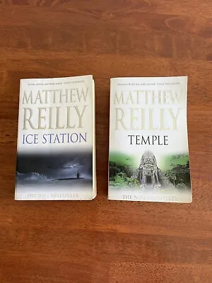 Matthew Reilly Scarecrow Ice Station & Temple Paperback X 2 Books Free Postage • $25