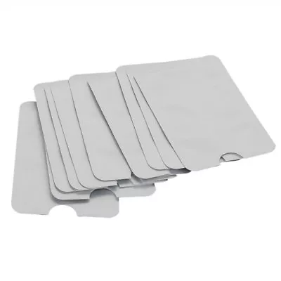 $2.99 • Buy 10 × Aluminium RFID Blocking Sleeve Secure Credit Card ID Protector Anti Thief 