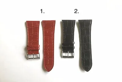 X-Wide 30mm Quality Leather (  Synthetic ) Watch Band • $5.99