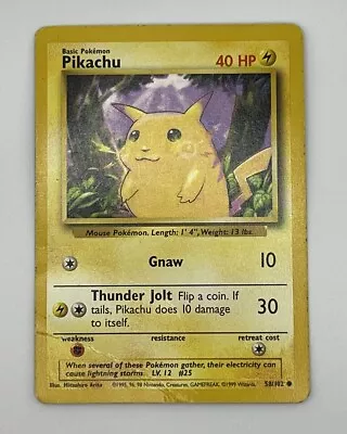 Pokémon TCG Pikachu E3 Promo 58/102 • $7