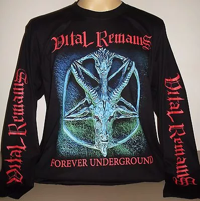 Vital Remains Forever Underground Long Sleeve T-Shirt Size S M L XL 2XL 3XL New! • $19.99