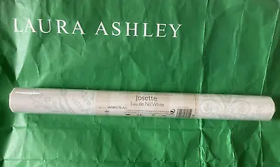 1 Roll Classic Laura Ashley Josette Eau De Nil/White Wallpaper  W085576-A/1 • £25