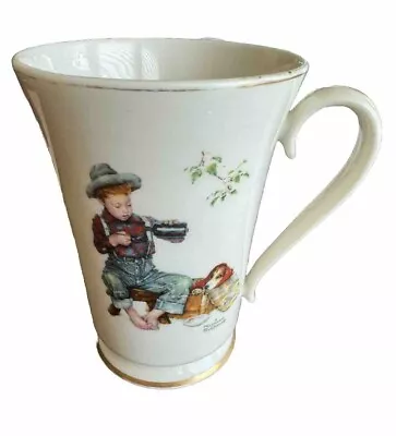 Norman Rockwell Gorham Collectable Limited Edition Mug 1984 “A Boy And His Dog” • $14.99