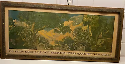 Antique Early 1900s Maxfield Parrish Print Of “The Dream Garden” Original Frame • $99.99