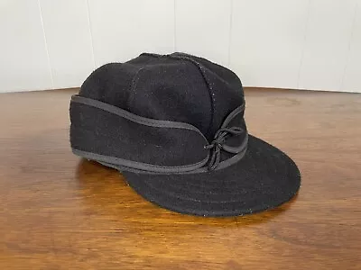 Stormy Kromer The Original Cap Black Ear Flaps Size 6 7/8 Made In Michigan USA • $19.99