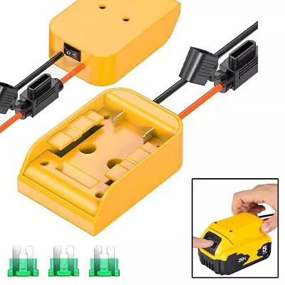 For Dewalt 18V/20V Max Battery Adapter W/ Fuse To Dock Power Connector DCB205 AU • $20.99