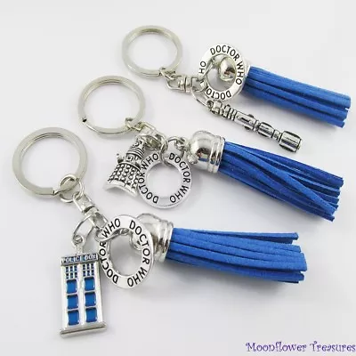 Dr Who Inspired Keychain Bag Tag Swivel Pick Tardis Dalek Or Sonic Screwdriver • $12.95