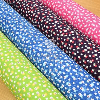 Summer Dazzling Daisy Floral 100% Cotton Poplin Fabric 112cm Wide By Metre FQ • £4.75